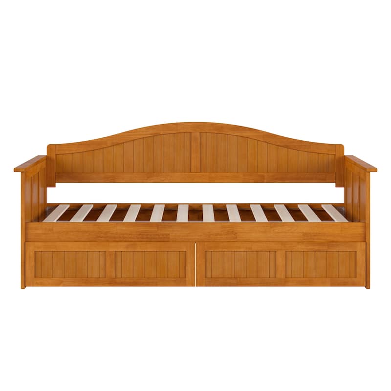 Nantucket Twin Wood Daybed with Set of 2 Drawers