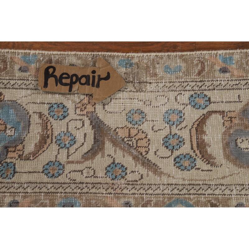 Tabriz Persian Vintage Area Rug Hand-Knotted Traditional Wool Carpet - 8'2" x 11'8"