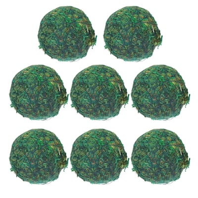 8 Pcs Moss Balls Green Decorative Moss Balls for Centerpiece Bowls