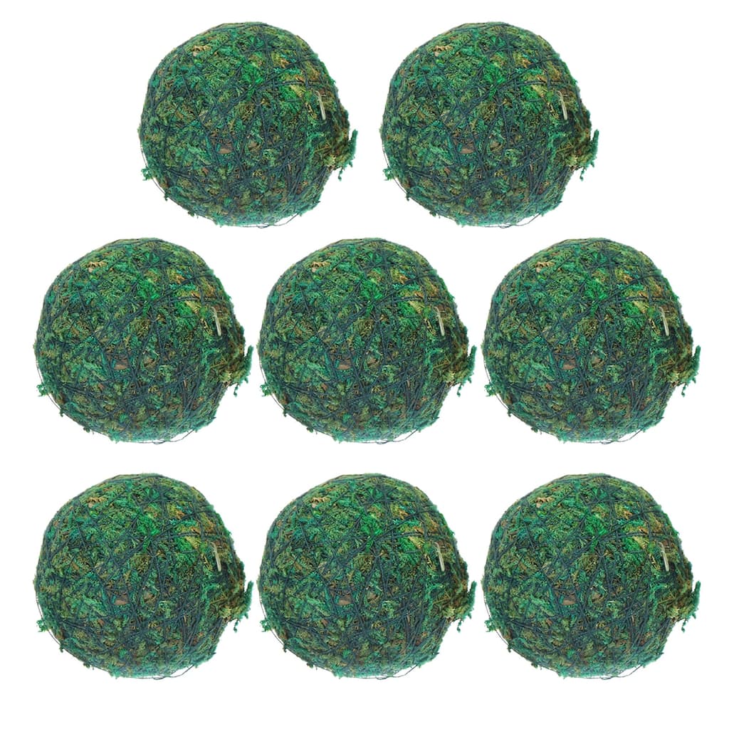 8 Pcs Moss Balls Green Decorative Moss Balls for Centerpiece Bowls