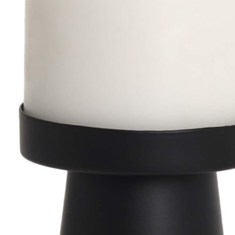 8" Black Metal Tabletop Pillar Candle Holder