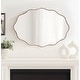 preview thumbnail 5 of 15, Kate and Laurel Viona Oval Scalloped Mirror