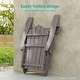 preview thumbnail 56 of 54, Bonosuki 2-Piece Folding Adirondack Chairs with Retractable Ottoman, Fire Pit Patio Chair with Cup Holder