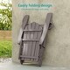 preview thumbnail 14 of 47, Bonosuki Folding Adirondack Chair with Retractable Ottoman and Cup Holder Lawn Outdoor Lounge Chair