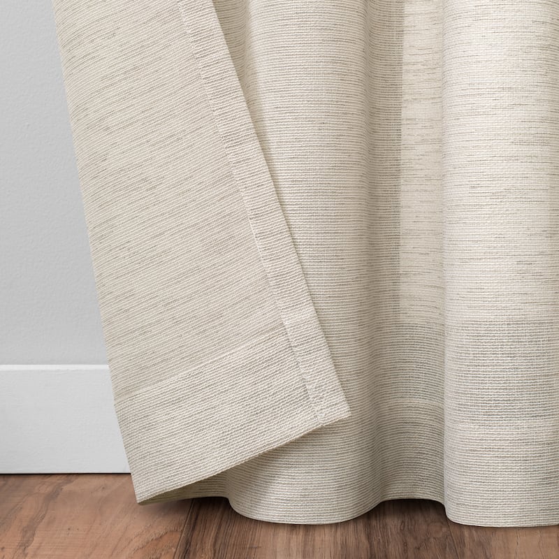 Umbra Dagen Slub Textured Sheer Grommet Curtain Panel