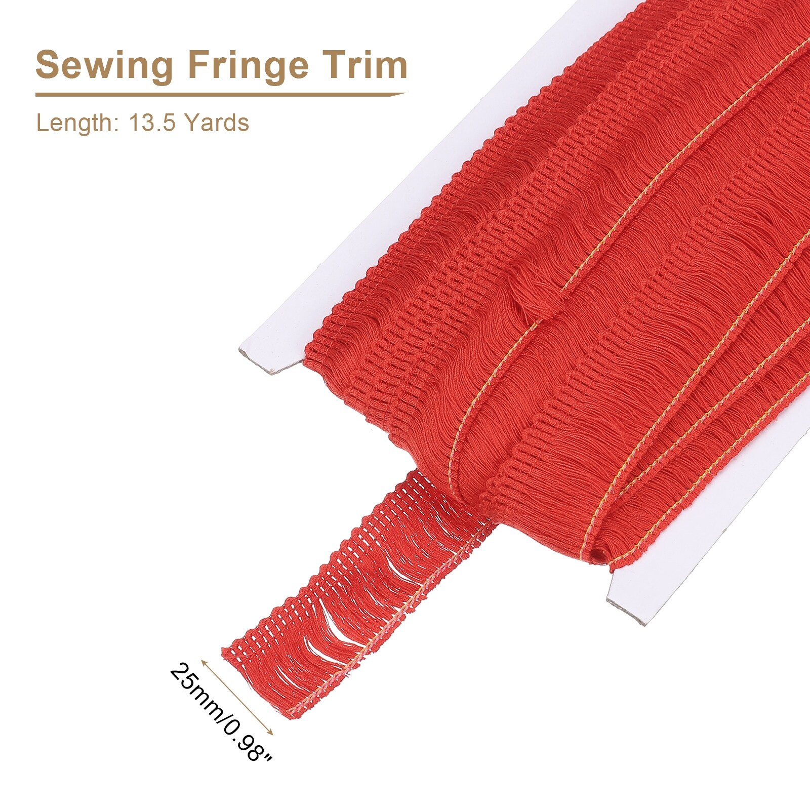 Sewing Fringe Trim, Tassel Trim Polyester Fringe Tassel Lace Trim Ribbon for Clothes Accessories DIY Sewing Crafts Decoration