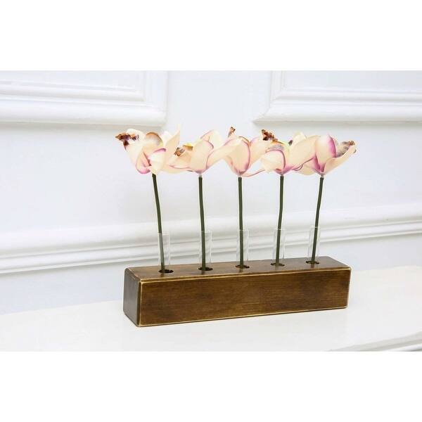 Shop Wood Meets Color Table Vase Set Home Decor Display With