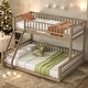 preview thumbnail 14 of 22, Detachable Design Twin XL over Queen Bunk Bed with Ladder and Guardrails for Home