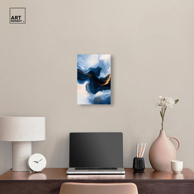 Blue Deep II Canvas by Art Remedy, Gallery Wrapped