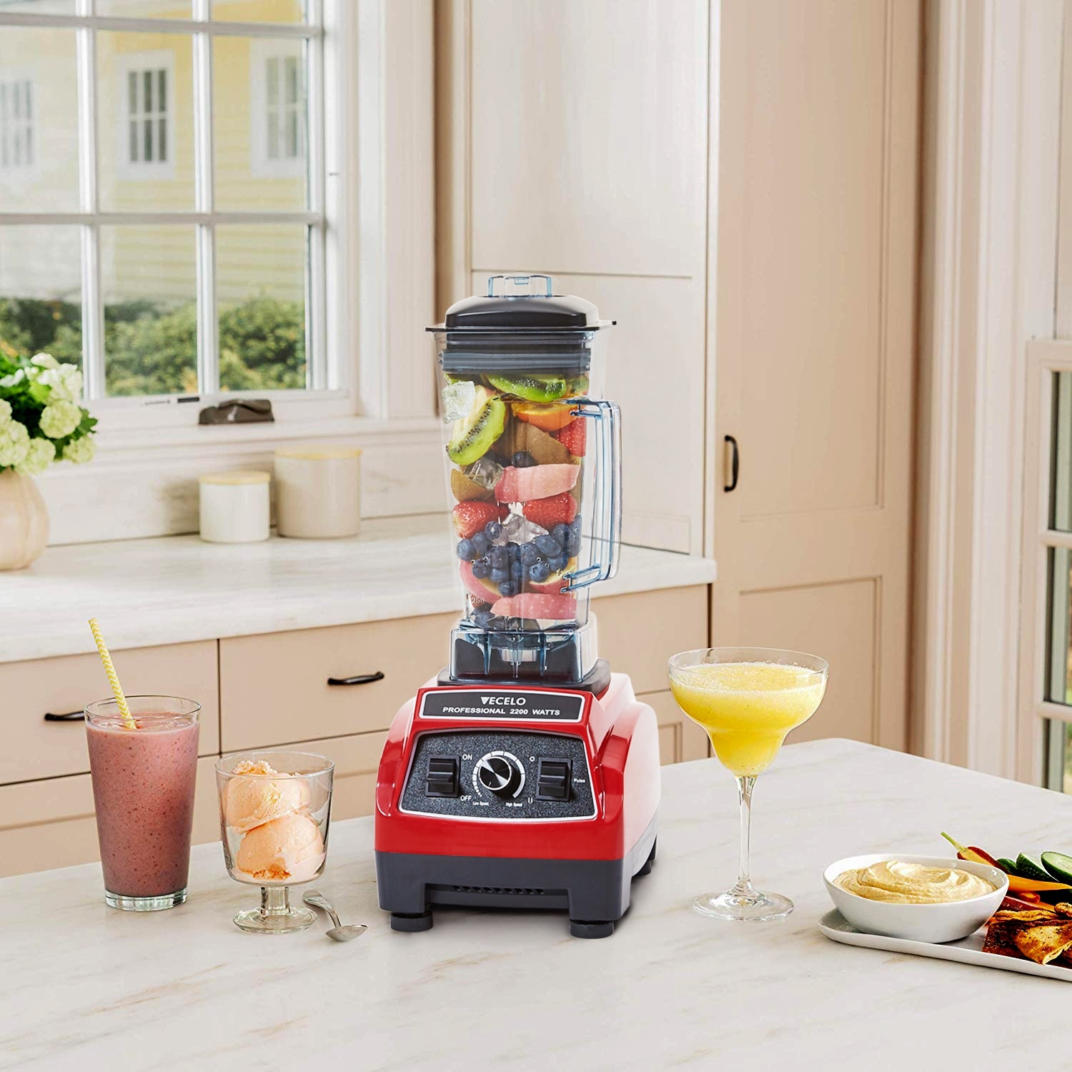 VECELO Professional Countertop Blender 2200 Watt Base - GLW-CB - Bed Bath &  Beyond - 27658889