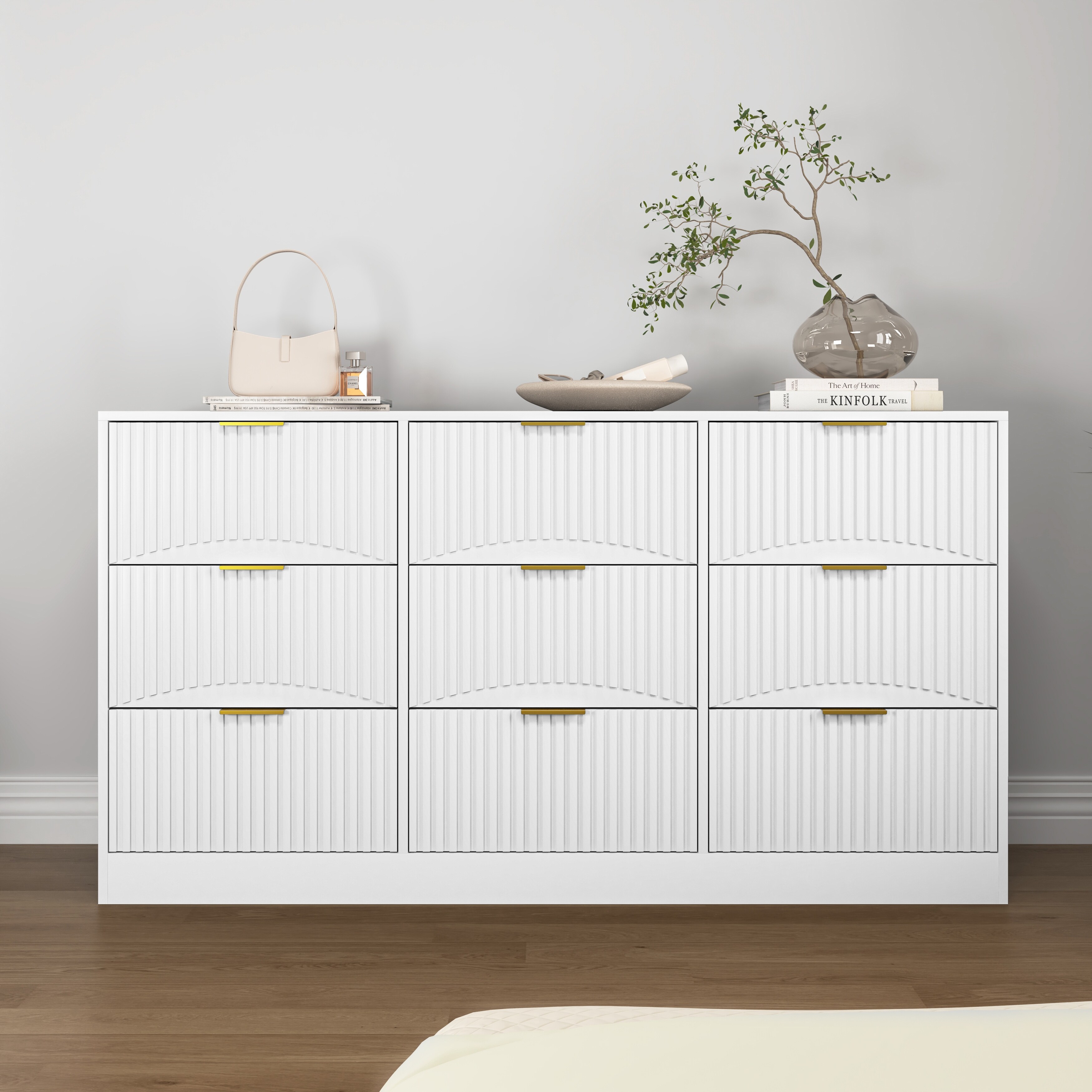 6ft long dresser 9 wood drawers Heritage 9-Drawer Tall Solid and engineered wood drawers 9 Drawer Dresser, 63" Large