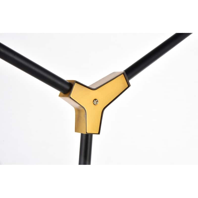 Cavoli 5 light in Light Antique Brass and Flat Black Pendant - Light Antique Brass and Flat Black