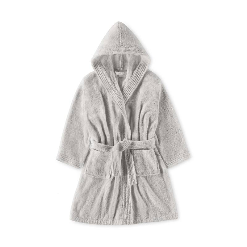 Clean Design Home x Martex Youth Hooded Robe - Medium - Grey
