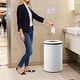 preview thumbnail 19 of 19, 10.6 Gal/40L Open Top Round Trash Can, Stainless Steel with Inner Bucket for Office, Kitchen, Bathroom, Green