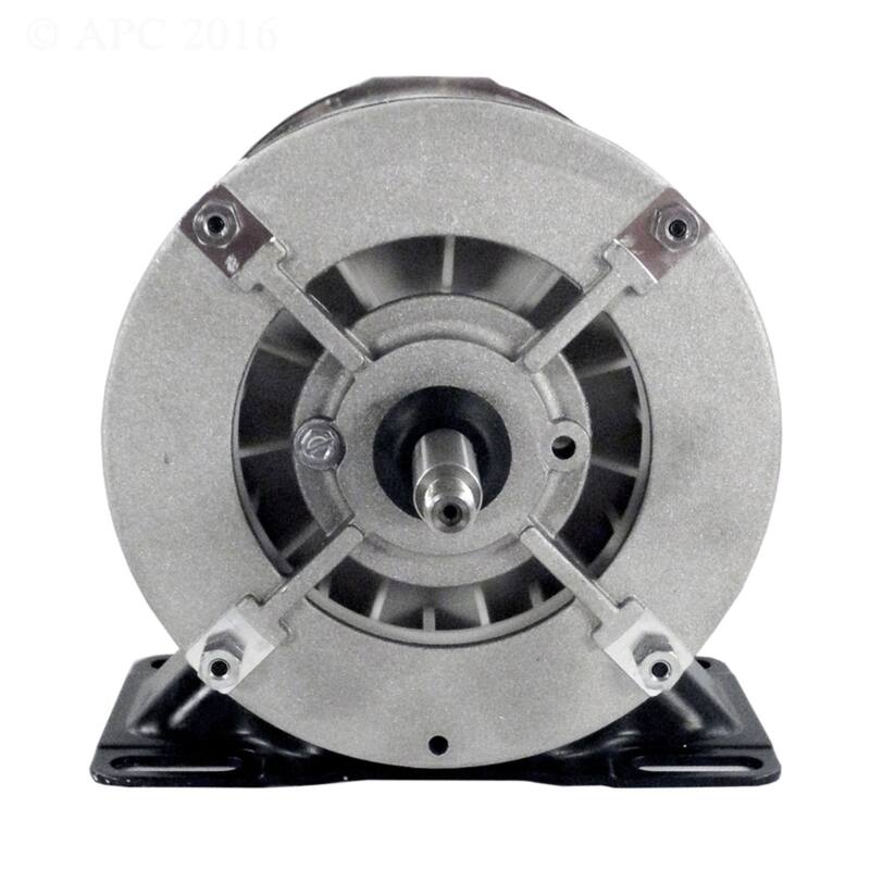 0.75 HP Black and Silver Dual Speed Round Flange Pool Motor