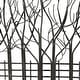preview thumbnail 11 of 11, Black Metal Field of Trees Wall Decor
