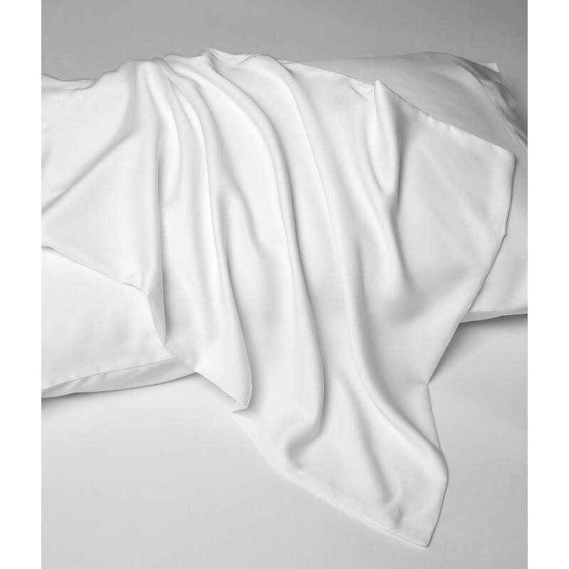 White 100% Tencel Sheet Set with Pillowcase