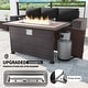 preview thumbnail 58 of 125, Kullavik 13 Pieces Outdoor Patio Furniture Set with Fire Pit Table w/ Wide Armrests