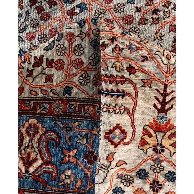 Serapi One-of-a-Kind Hand-Knotted Area Rug - Gray - 9' 2" x 11' 11"