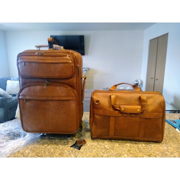 Amerileather Leather 2-piece Carry-on