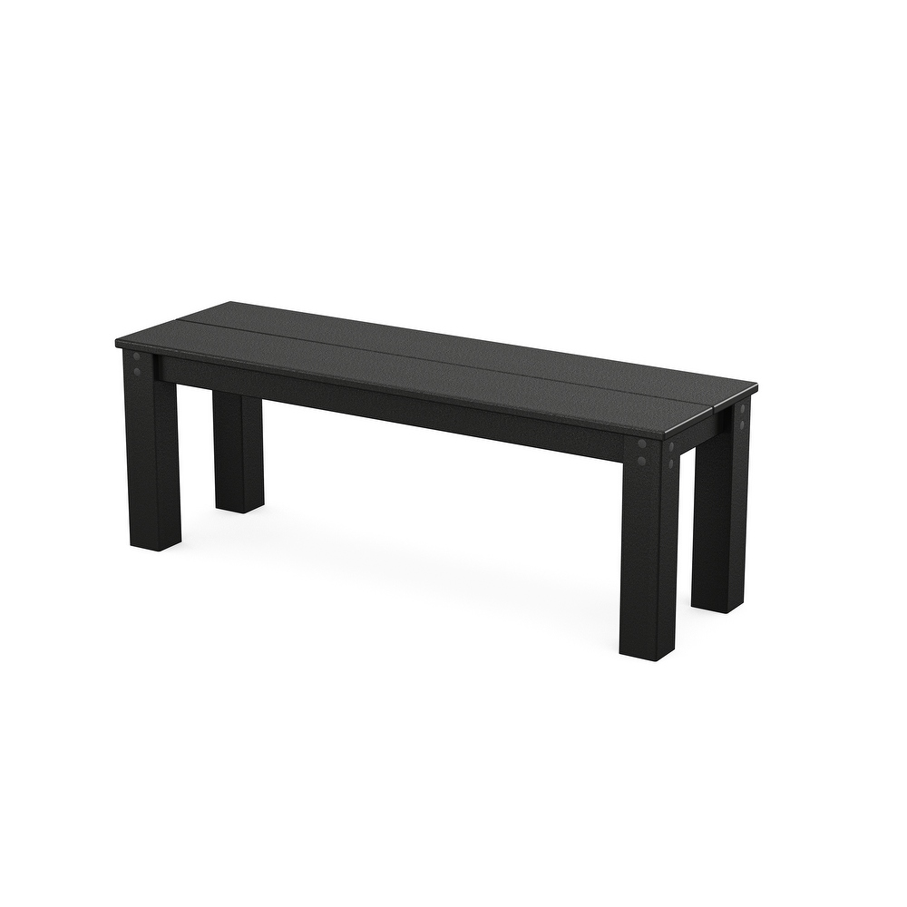 Black deals polywood bench