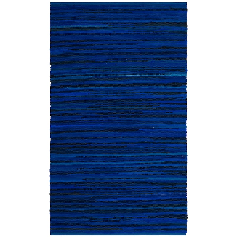 SAFAVIEH Handmade Rag Rug Sevim Casual Stripe Cotton Rug