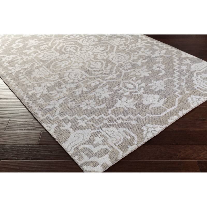 Hand-Knotted Brunoy Wool/Viscose Area Rug (2' x 3')