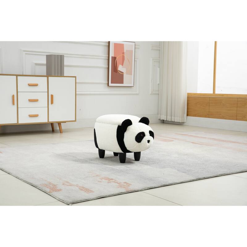 Animal Upholstered Storage Kids Ottoman
