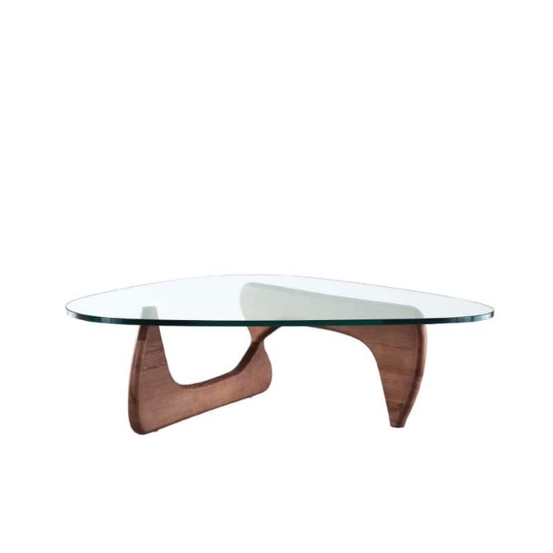 Noguchi Style Small Coffee Table - 16" H x41" W x 26" D - 16" H x41" W x 26" D - Walnut