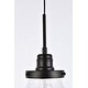 preview thumbnail 5 of 18, Lina 1-Light Plug in Pendant with Clear Bubble Shade - Black - 8" Diameter