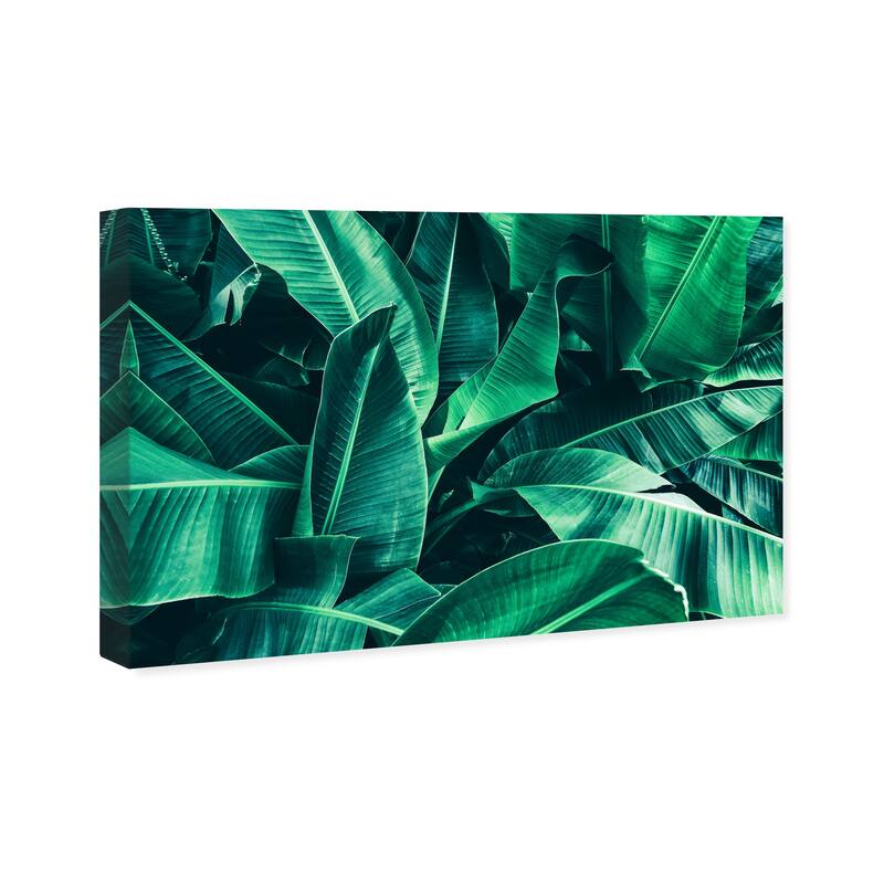 Wynwood Studio Canvas Floral and Botanical Lush Leaves Green and Tropical Wall Art Canvas Print