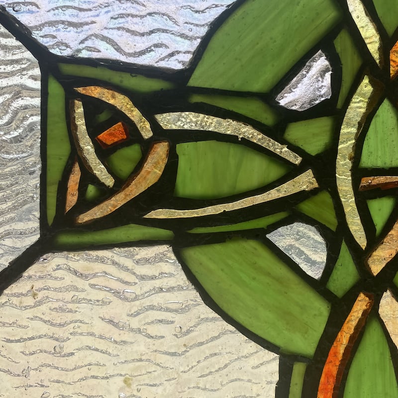River of Goods Celtic Cross River of Goods Multicolored Stained Glass Suncatcher Window Panel - 12" x 0.25" x 18"
