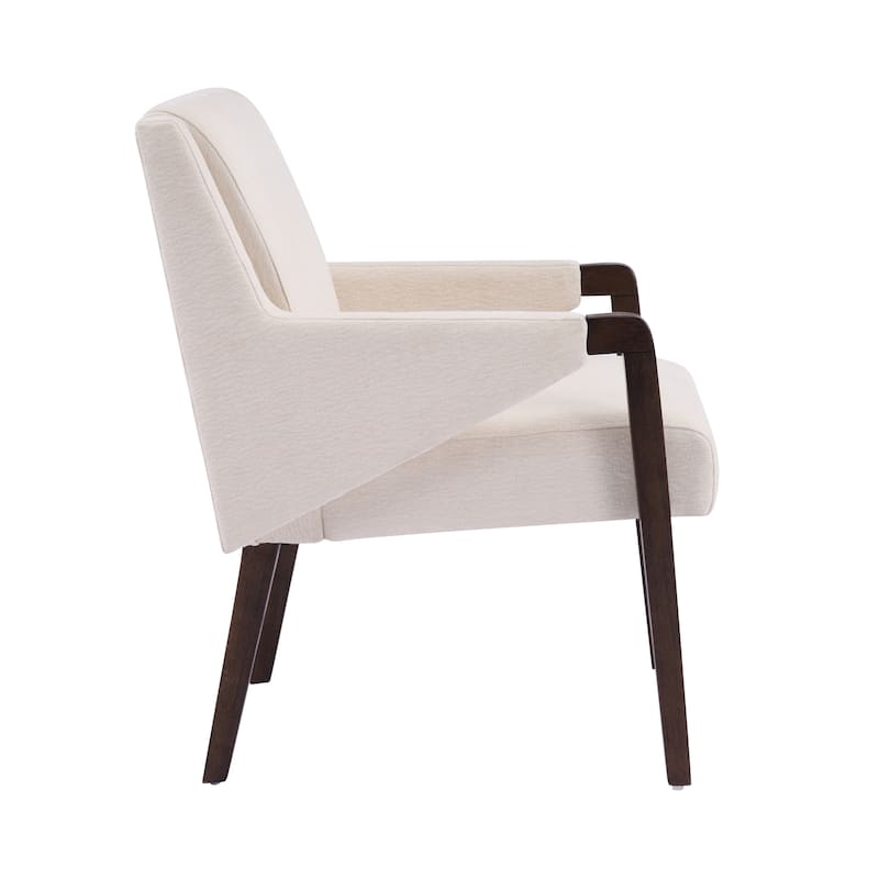 Christopher Knight Home - Set of 2 Mid-Century Modern Upholstered Dining Chair with Rubberwood Frame