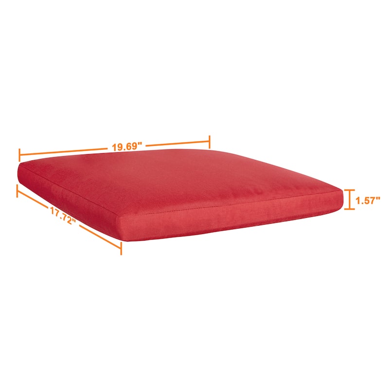 Outdoor Indoor 2-Pack 18 Inch x 20 Inch Chair Replacement Seat Cushions