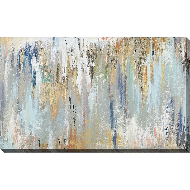 "Blue Gold Illusion (Horizontal)" Print on Canvas