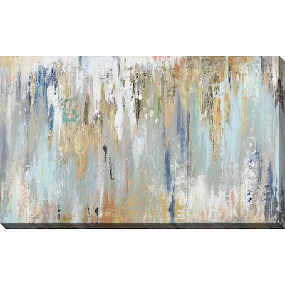 "Blue Gold Illusion (Horizontal)" Print on Canvas