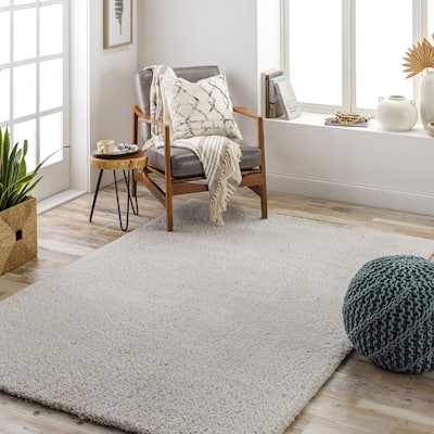 Livabliss Cloudy Shag Solid Plush Area Rug