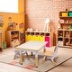 preview thumbnail 13 of 18, YUKOOL Kids Study Table and Chairs Set - Adjustable Height and Stylish Design