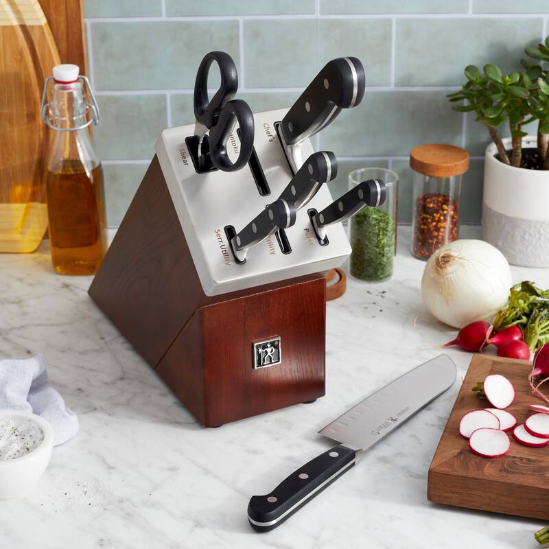 Henckels Classic 7-pc Self-Sharpening Knife Block Set - Black