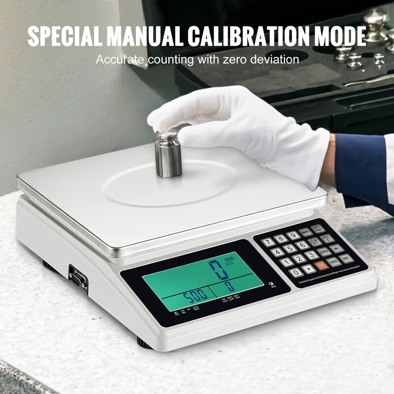 Industrial Counting Scale Inventory Counting Scale Kitchen Jewelry Scale with RS232 Port and LCD Screen