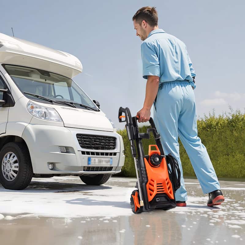 Electric Pressure Washer Max 4500 PSI 3.2 GPM With Pressure Adjustment - Orange