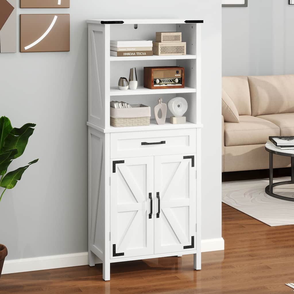 58" Tall Storage Cabinet Bathroom Storage Cabinet