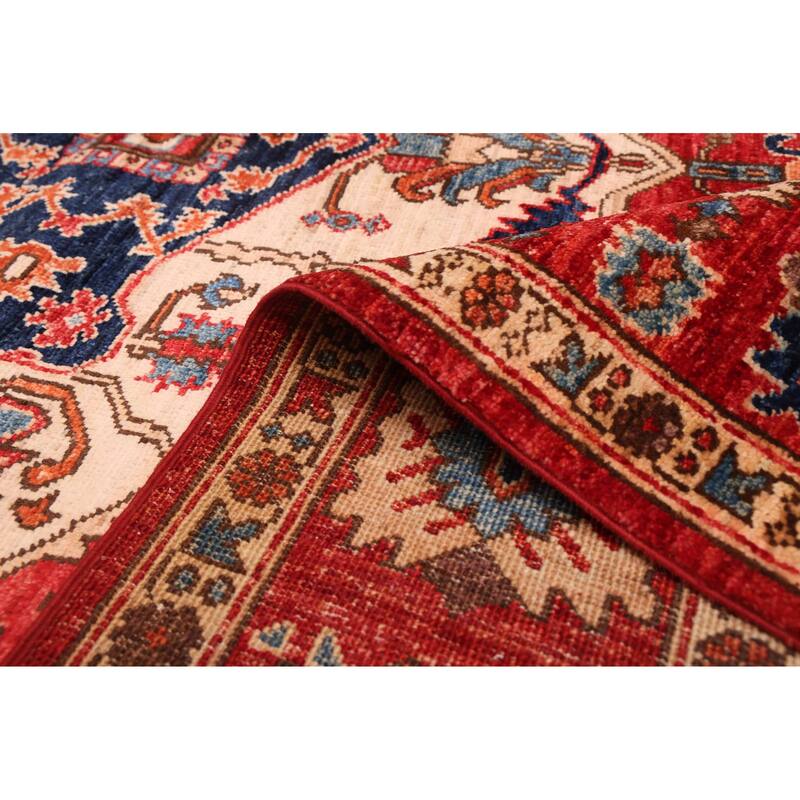 ECARPETGALLERY Hand-knotted Aryana Red Wool Rug - 5'8 x 7'10