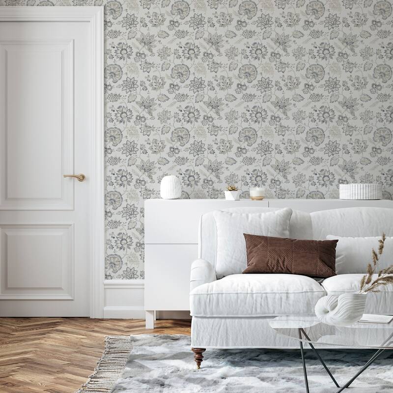 Arthouse Prudie Denim Jacobean Trail Wallpaper