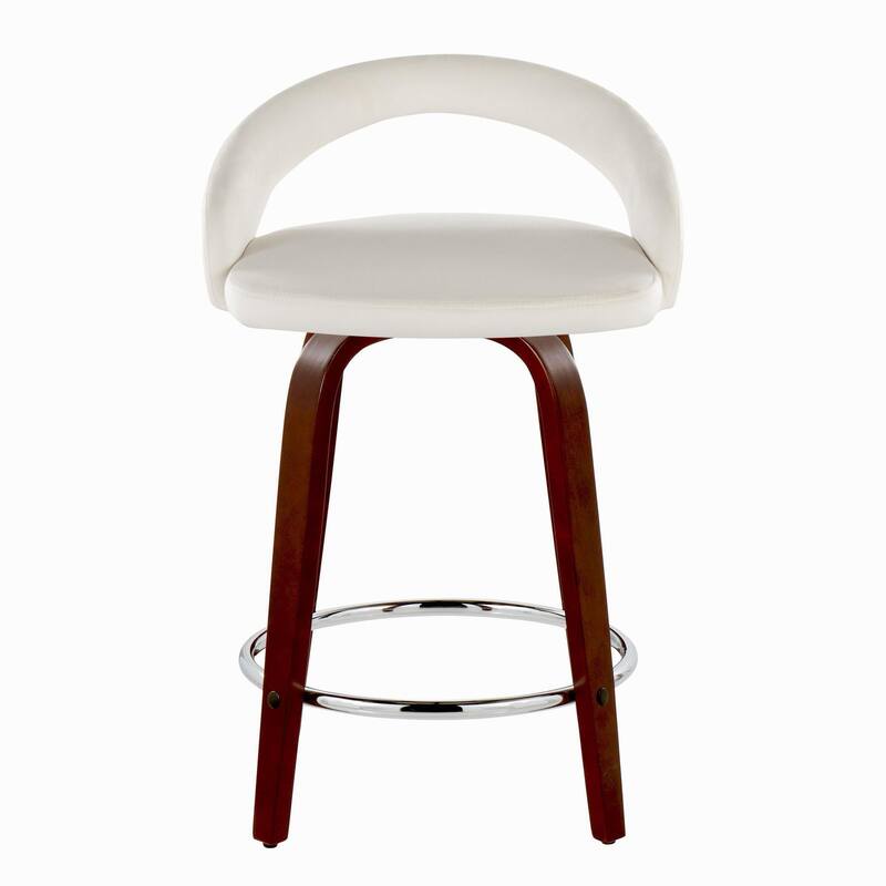 Grotto Upholstered 24" Fixed-Height Counter Stool - Set of 2