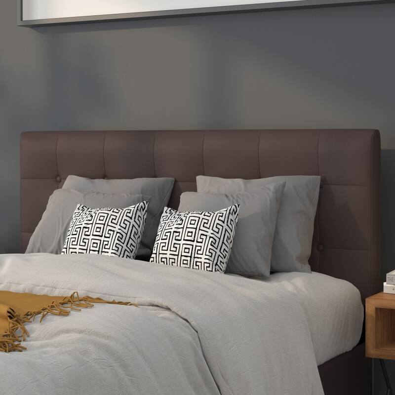 Button Tufted Upholstered Headboard