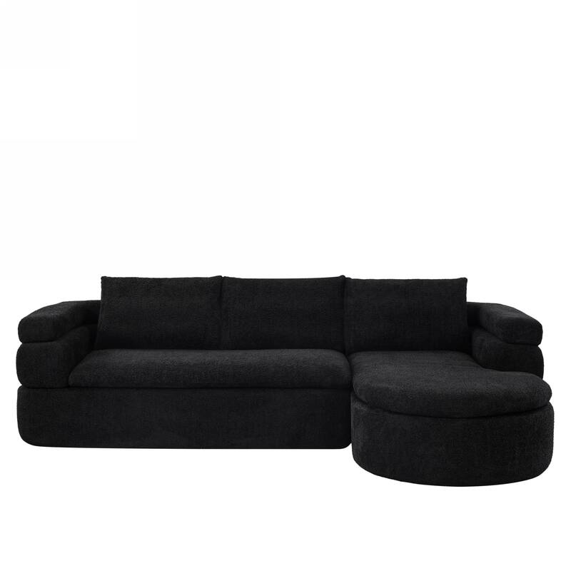 Christopher Knight Home - Compressed Modern L-Shape Upholstered Modular Sectional Sofa