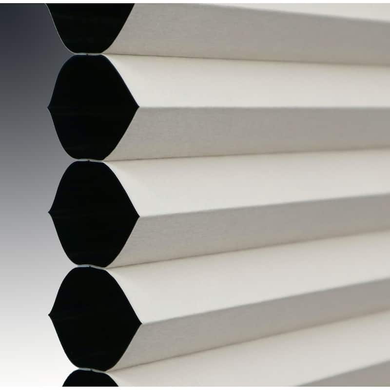 BlindsAvenue Custom 3/4" Pleat, Cordless Cellular Shades, Color Cloud, Blackout Fabric