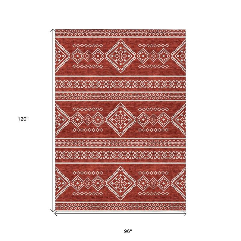 HomeRoots Southwestern Transitional Rectangle Outdoor Rug