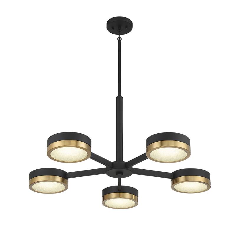 Savoy House 1-1635-5 Ashor 5 Light 34" Wide LED Chandelier